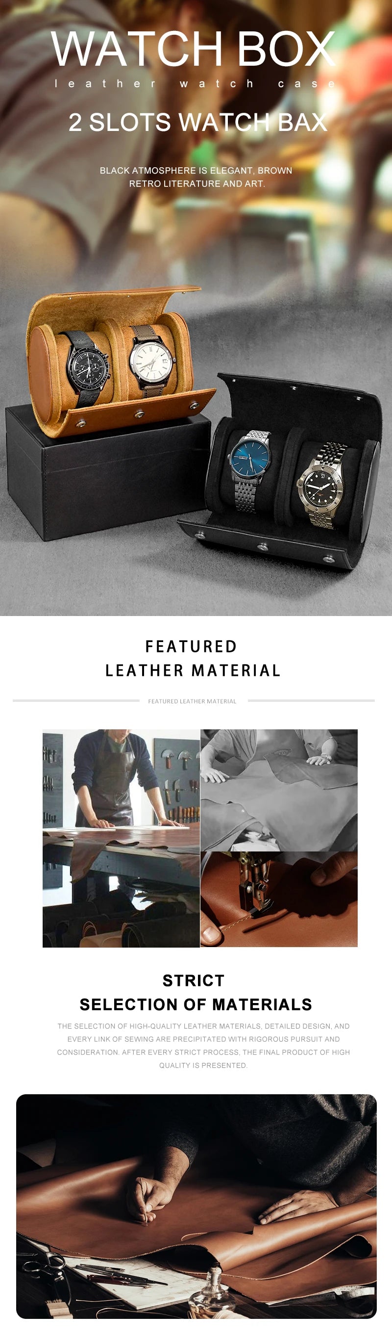 Leather Watch Roll