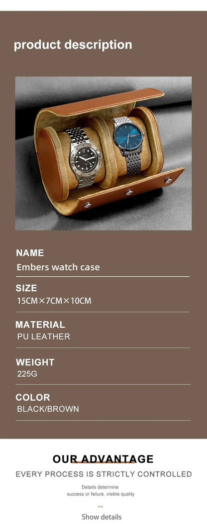 Leather Watch Roll